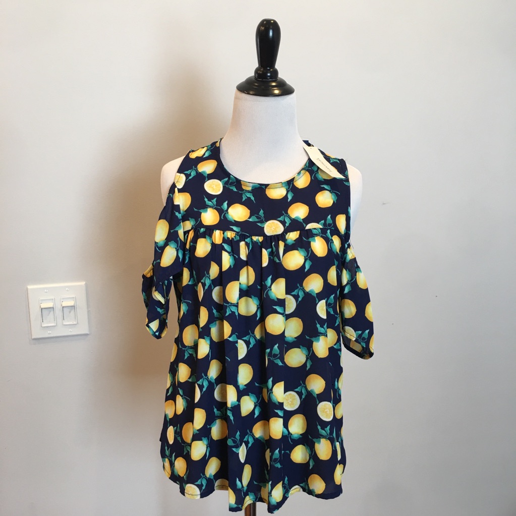 Lemon Pattern Blouse